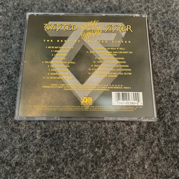 TWISTED SISTER 1992 Big Hits And Nasty Cuts The Best Of CD Atlantic Records - Picture 5 of 6